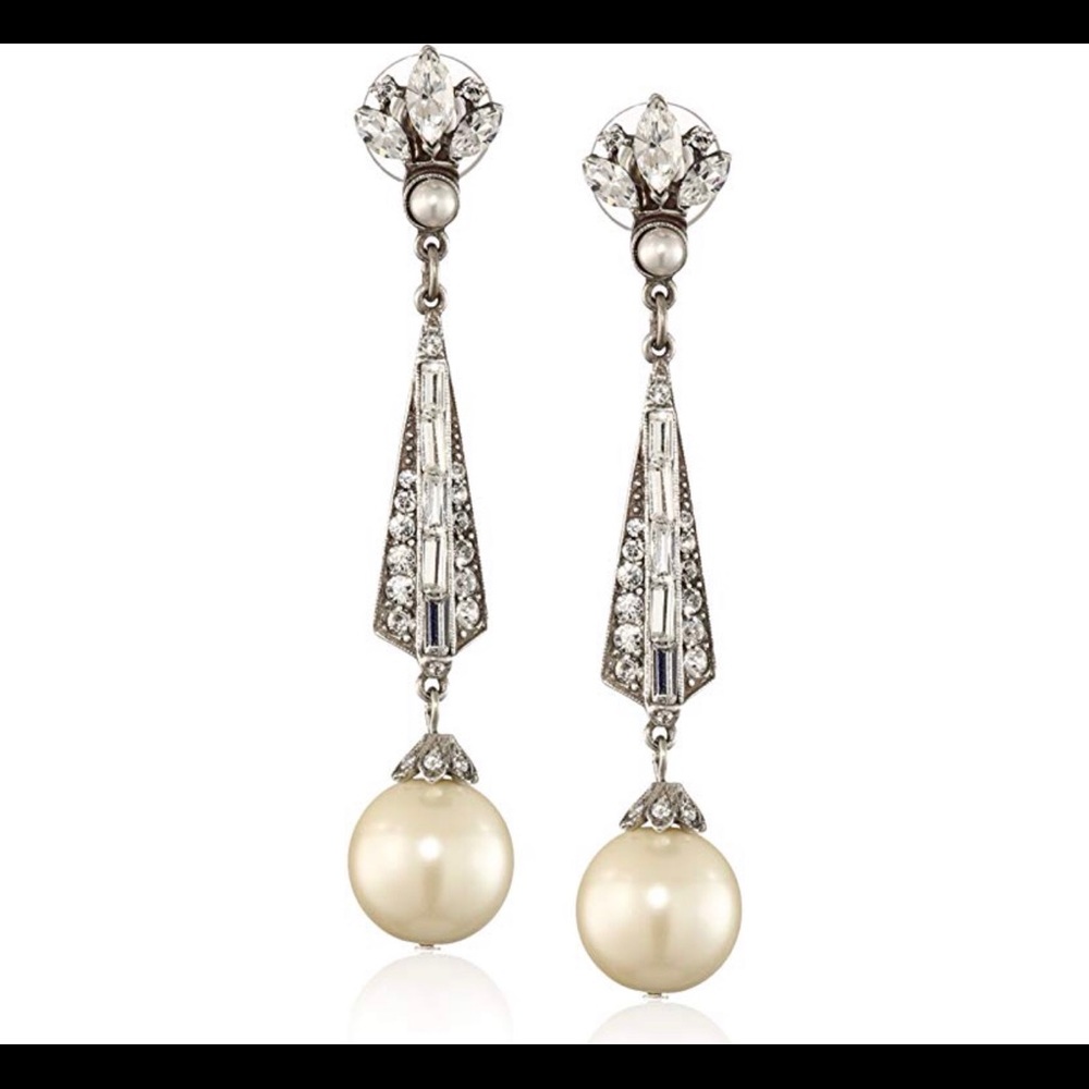 BHLDN Bridal crystal earrings